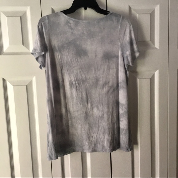 AMERICAN EAGLE Blue Gray Tie Dye Strappy Neck - Picture 2 of 4